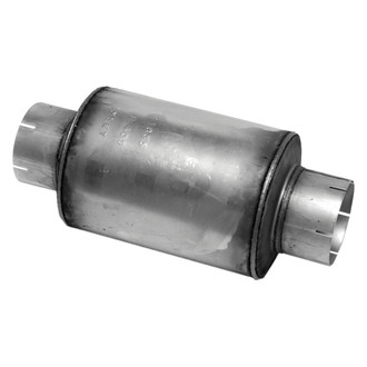 Walker® - Heavy Duty Stainless Steel Round Agricultural Aluminized Exhaust Resonator (5" ID, 5" OD, 12" Length)