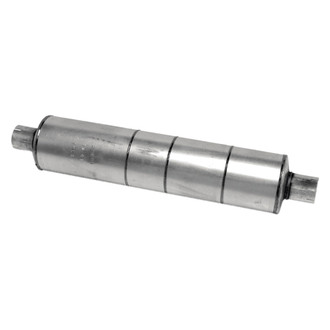 Walker® - Heavy Duty Steel Round Aluminized Exhaust Muffler (3" Center ID, 3" Center OD, 30" Length)
