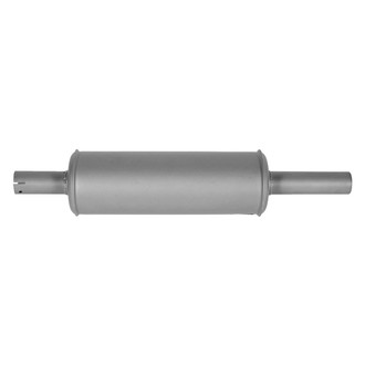 Walker® - Heavy Duty Steel Round Agricultural Aluminized Exhaust Muffler (2" Center ID, 2" Center OD, 16" Length)
