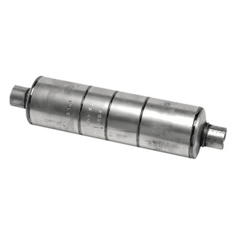 Walker® - Heavy Duty Steel Round Aluminized Exhaust Muffler (2.5" Center ID, 2.5" Center OD, 20" Length)