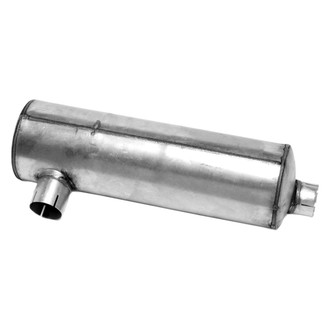 Walker® - Heavy Duty Steel Round Aluminized Exhaust Muffler (2.5" Body Side ID, 2.5" Offset OD, 20.81" Length)