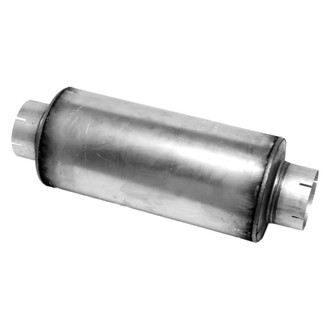 Walker® - Heavy Duty Steel Round Aluminized Exhaust Muffler (5" Center ID, 5" Center OD, 19" Length)