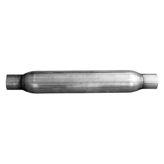 Walker® - Glass Pack Series Stainless Steel Round Aluminized Exhaust Muffler (2.25" ID, 2.25" OD, 18" Length)