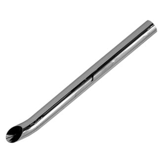 Walker® - Heavy Duty Steel ID Style Curved Chrome Exhaust Stack (4" Inlet, 4" Outlet, 48" Height)