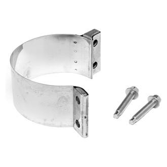Walker® - Stainless Steel Natural Mega Band Butt Joint Clamp (2.75" Diameter, 25" Overall Length)