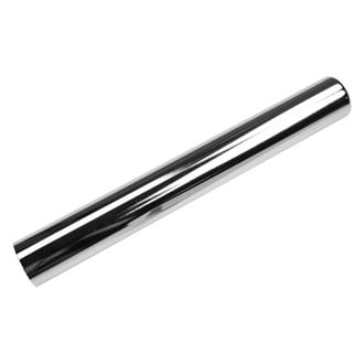 Walker® - Steel Passenger Side Pencil Style Round Straight Cut Clamp-On Chrome Exhaust Tip