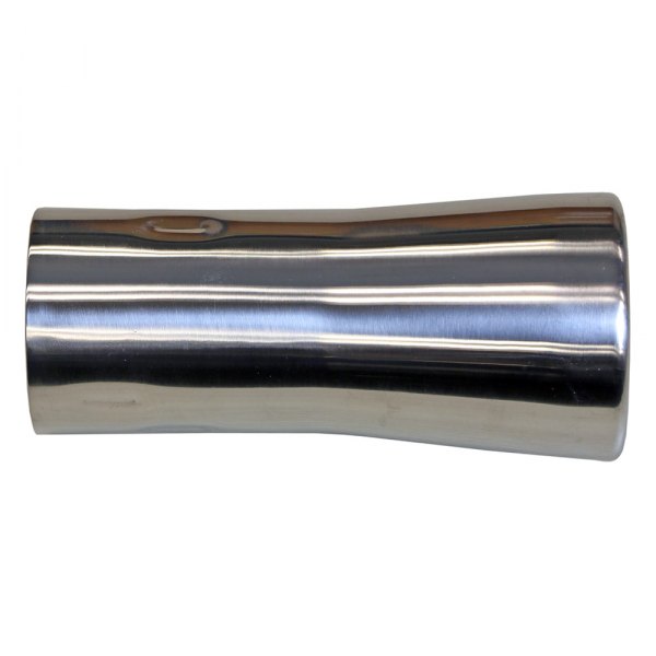 Walker® - Driver Side Steel Pencil Style Round Straight Cut Single-Wall Buffed and Polished Exhaust Tip