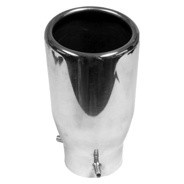 Walker® - Driver Side Stainless Steel Round Straight Cut Buffed and Polished Exhaust Tip