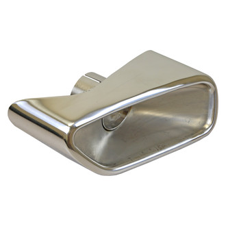 Walker® - Steel Driver Side Camaro Style Rectangular Buffed and Polished Exhaust Tip