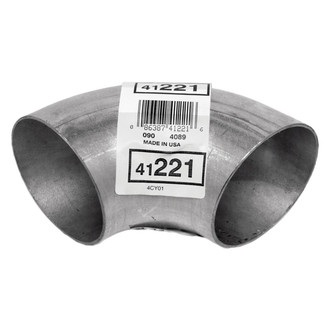 Walker® - Heavy Duty Aluminized Steel 90 Degree Exhaust Elbow Pipe (3" Diameter, 3" Inlet, 3" Outlet, 6" Overall Length, 3" Bend Radius)