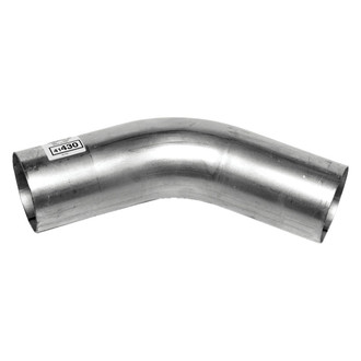 Walker® - Heavy Duty Aluminized Steel 45 Degree Exhaust Elbow Pipe (4" Diameter, 4" Inlet, 4" Outlet, 16" Overall Length, 5" Bend Radius)