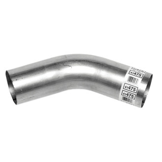 Walker® - Heavy Duty Aluminized Steel 45 Degree Exhaust Elbow Pipe (4" Diameter, 4" Inlet, 4" Outlet, 16" Overall Length, 6" Bend Radius)