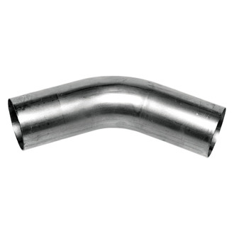 Walker® - Heavy Duty Aluminized Steel 45 Degree Exhaust Elbow Pipe (4" Diameter, 4" Inlet, 4" Outlet, 12" Overall Length, 6" Bend Radius)