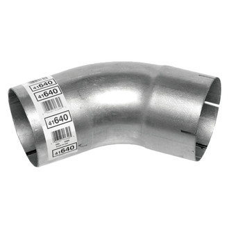 Walker® - Heavy Duty Aluminized Steel 45 Degree Exhaust Elbow Pipe (5" Diameter, 5" Inlet, 5" Outlet, 12" Overall Length, 5.5" Bend Radius)