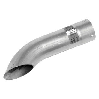 Walker® - Heavy Duty Aluminized Steel Round Exhaust Tailpipe (4" Inlet, 4" Outlet, 4" Diameter, 18" Overall Length, 8" Bend Radius)