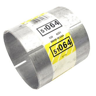 Walker® - Heavy Duty Aluminized Steel ID-ID Exhaust Pipe Connector (4" Inlet, 4" Outlet, 4" Length)