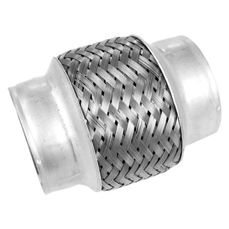 Walker® - Stainless Steel Bare ID-ID Flex Connector (2.5" Inlet, 2.5" Outlet, 4" Length)