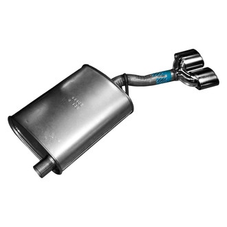 Walker® - Quiet-Flow™ Driver Side Stainless Steel Oval Aluminized Exhaust Muffler and Pipe Assembly