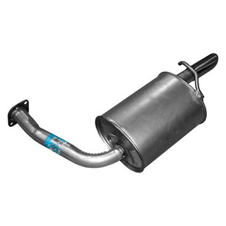 Walker® - Quiet-Flow™ Stainless Steel Driver Side Oval Aluminized Exhaust Muffler and Pipe Assembly