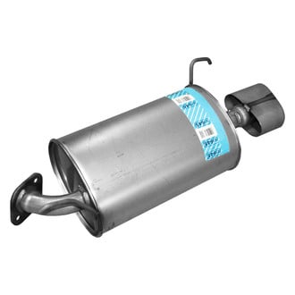 Walker® - Quiet-Flow™ Rear Driver Side Stainless Steel Oval Aluminized Exhaust Muffler and Pipe Assembly