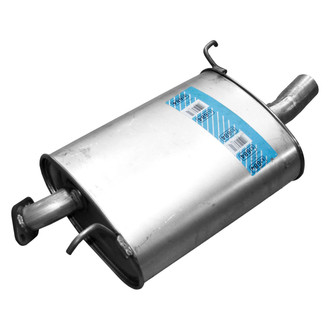 Walker® - Quiet-Flow™ Driver Side Stainless Steel Oval Aluminized Exhaust Muffler and Pipe Assembly
