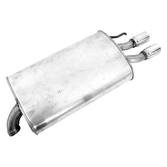 Walker® - Quiet-Flow™ Passenger Side Stainless Steel Oval Aluminized Exhaust Muffler and Pipe Assembly