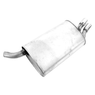 Walker® - Quiet-Flow™ Driver Side Stainless Steel Oval Aluminized Exhaust Muffler and Pipe Assembly