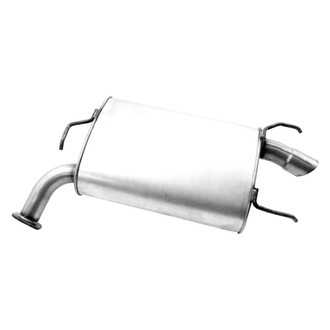 Walker® - Quiet-Flow™ Passenger Side Stainless Steel Oval Aluminized Exhaust Muffler and Pipe Assembly