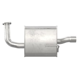 Walker® - Quiet-Flow™ Stainless Steel Driver Side Oval Aluminized Exhaust Muffler and Pipe Assembly