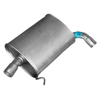 Walker® - Quiet-Flow™ Stainless Steel Passenger Side Oval Aluminized Exhaust Muffler and Pipe Assembly