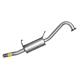 Walker® - Quiet-Flow™ Rear Stainless Steel Round Aluminized Exhaust Muffler and Pipe Assembly