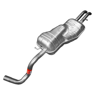 Walker® - Quiet-Flow™ Steel Rear Irregular Aluminized Exhaust Muffler and Pipe Assembly