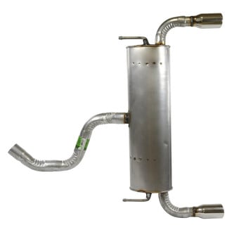 Walker® - Quiet-Flow™ Stainless Steel Oval Silver Exhaust Muffler and Pipe Assembly