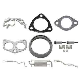 Walker® - 9-Pc Ultra Catalytic Converter and Pipe Assembly Kit