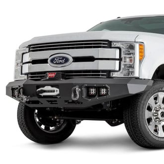 WARN® - Ascent Full Width Black Front Winch HD Bumper