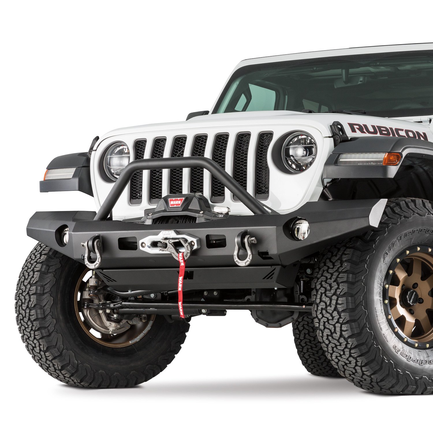 Warn® - Jeep Gladiator 2020 Elite Series Full Width Black Front Winch 