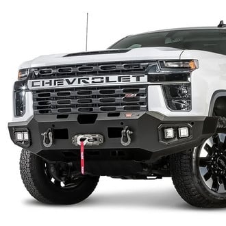 WARN® - Ascent Full Width Black Front Winch HD Bumper