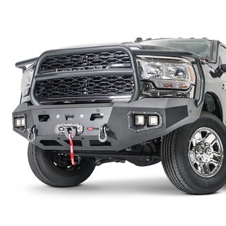 WARN® - Ascent HD Full Width Black Front Winch HD Bumper
