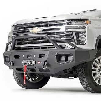 WARN® - Ascent HD Full Width Black Front Winch HD Bumper with Pre-Runner