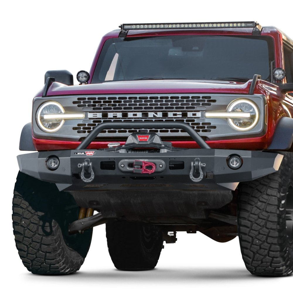 WARN® Ford Bronco 2021 Elite Series Full Width Black Front Winch HD