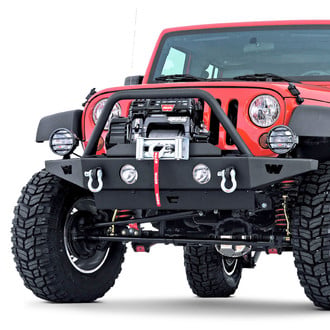 WARN® - Rock Crawler Mid Width Black Front Winch HD Bumper