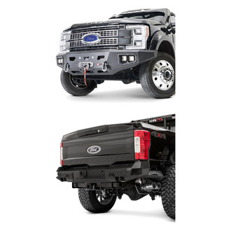 Warn® - 2-Pc Ascent HD Full Width Front HD Winch Bumper Kit