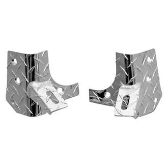 Warrior® - Auxiliary Polished Diamond Plate Aluminum A-Pillar Mounts
