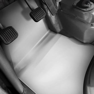 Warrior® - 1st Row Smooth Black Steel Floor Mats