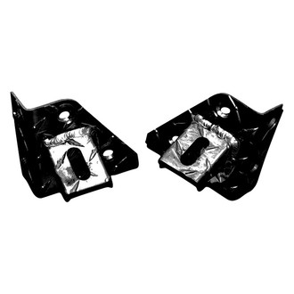 Warrior® - Auxiliary Black Diamond Plate Aluminum A-Pillar Mounts