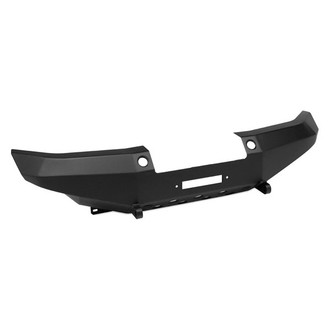 Warrior® - Full Width Black Powder Coated Front Winch HD Bumper