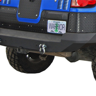 Warrior® - Full Width Black Powder Coated Rear HD Bumper