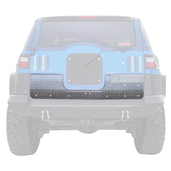 Warrior® - Diamond Plate Aluminum Lower Tailgate Cover