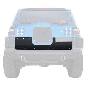 Warrior® - Black Diamond Plate Lower Tailgate Cover