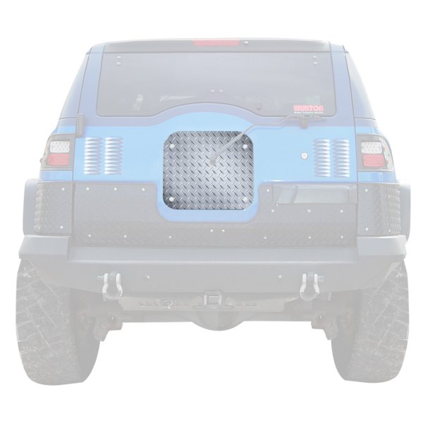 Warrior® - Diamond Plate Aluminum Center Tailgate Cover